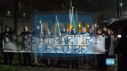 Milano la fiaccolata di Fratelli d Italia nel ricordo delle vittime delle foibe