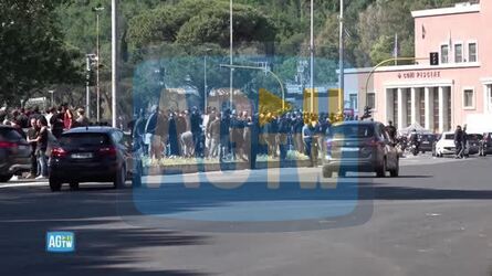 Roma afflusso regolare allo stadio Olimpico per il derby