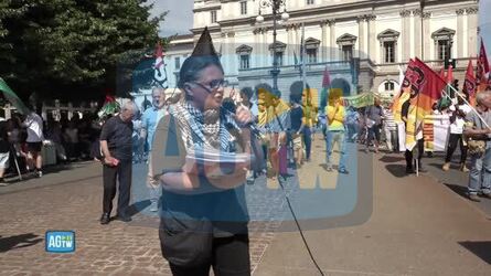 Milano sciopero generale. Il corteo attraversa il centro cittadino