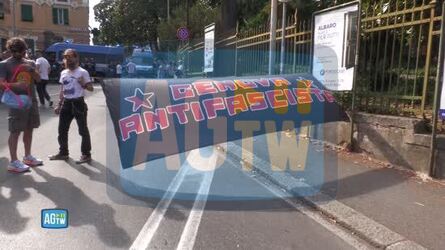 Vannacci a Genova antifascisti provano a bloccare il passaggio dei militanti di Futuro Nazionale