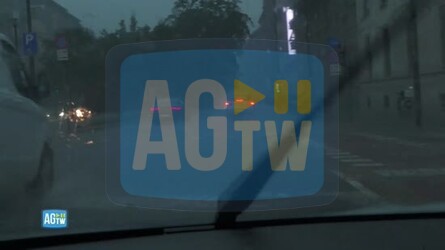 Maltempo allerta gialla in Lombardia il camera car per le strade di Milano