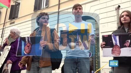 Roma presidio anti Rubio &laquo;Lettera alla Ue per un impegno contro Israele&raquo;