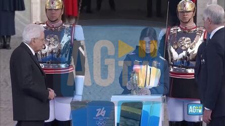 Olimpiadi Mattarella accende il braciere di Milano Cortina inizia la prima tappa italiana della Fiamma Olimpica