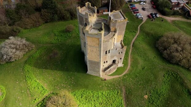 Aerial view of Orford Castle United Kingdom. Aerial view of Orford Castle United Kingdom.