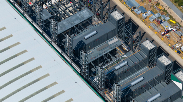 Aerial view of data center in Hemel Hempstead United Kingdom. Aerial view of data center in Hemel Hempstead United Kingdom.