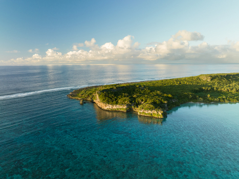 Aerial view of lush vegetation meeting the turquoise sea creating a vibrant contrast of nature s beauty. Ouvéa Loyalty Islands Province New Caledonia. Aerial view of lush vegetation meeting the turquoise sea creating a vibrant contrast of nature s beauty. Ouvéa Loyalty Islands Province New Caledonia.