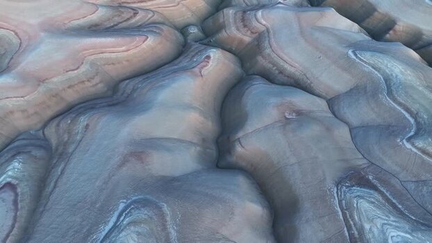 Aerial view of striped rock formations United States. Aerial view of striped rock formations United States.