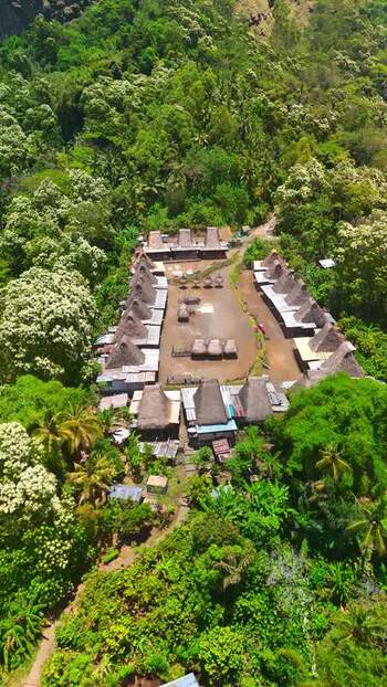 Aerial view of Tololela Traditional Village Indonesia. Aerial view of Tololela Traditional Village Indonesia.