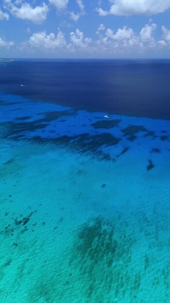 Aerial view of Grand Cayman waters Cayman Islands. Aerial view of Grand Cayman waters Cayman Islands.