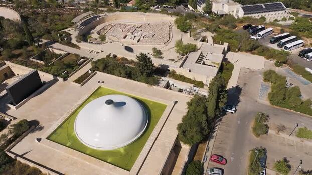 Aerial view of The Israel Museum in Jerusalem Israel. Aerial view of The Israel Museum in Jerusalem Israel.