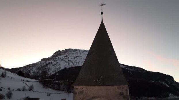 Aerial view of the submerged bell tower in Graun im Vinschgau Italy. Aerial view of the submerged bell tower in Graun im Vinschgau Italy.