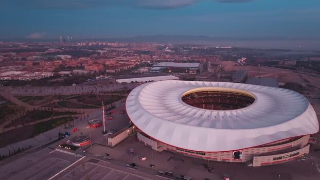 Aerial view of Riyadh Air Metropolitano Stadium Spain.