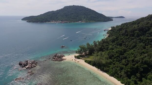 Aerial view of Perhentian Islands in Terengganu Malaysia. Aerial view of Perhentian Islands in Terengganu Malaysia.