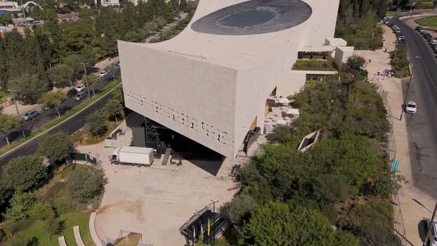 Aerial view of National Library of Israel Israel. Aerial view of National Library of Israel Israel.