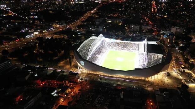 Aerial view of Bloomfield Stadium Israel.