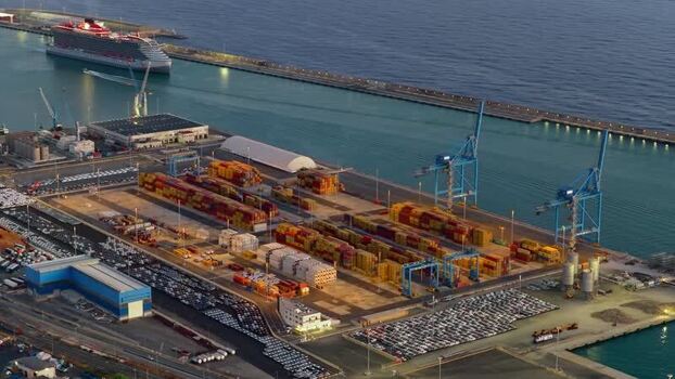 Aerial view of Civitavecchia Port in Italy. Aerial view of Civitavecchia Port in Italy.