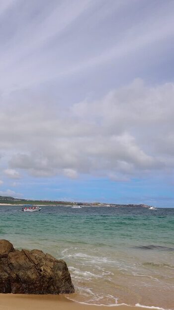View of Los Cabos scenic beaches near Los Arcos Mexico.