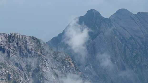 Aerial view of the rugged marble peaks of the Apuan Alps Italy. Aerial view of the rugged marble peaks of the Apuan Alps Italy.
