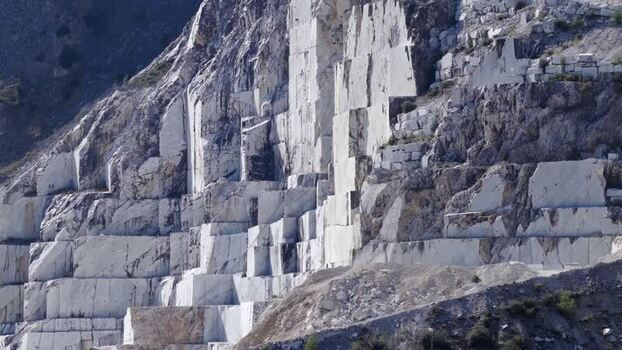 Aerial view of marble quarry in Colonnata Italy. Aerial view of marble quarry in Colonnata Italy.