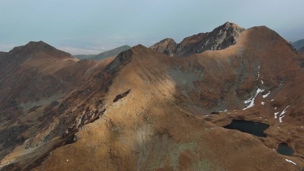 Aerial view of Transfagarasan mountain landscape Romania. Aerial view of Transfagarasan mountain landscape Romania.