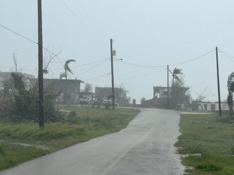 View of Super Typhoon Bavi in San Jose Northern Mariana Islands. View of Super Typhoon Bavi in San Jose Northern Mariana Islands.