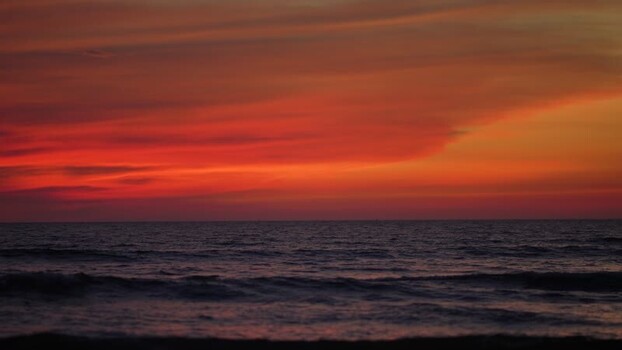 View of the sunset over the ocean waves Bangladesh. View of the sunset over the ocean waves Bangladesh.