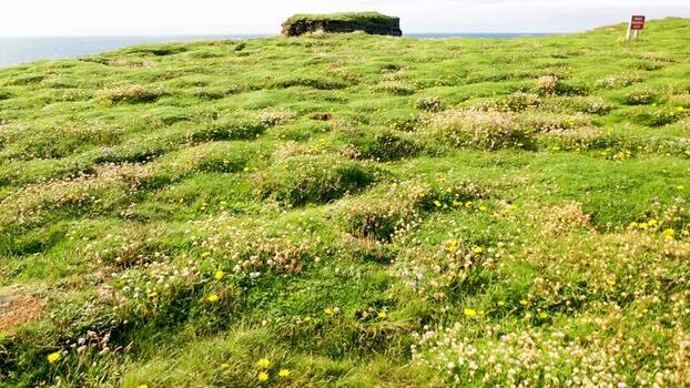 Aerial view of Dun Briste Sea Stack in Ballycastle Ireland. Aerial view of Dun Briste Sea Stack in Ballycastle Ireland.