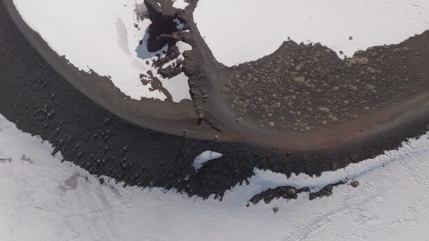 Aerial view of the volcanic landscape near Rifugio Sapienza Italy. Aerial view of the volcanic landscape near Rifugio Sapienza Italy.