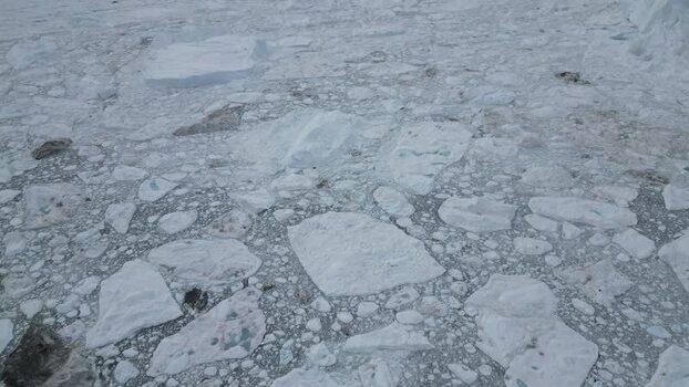 Aerial view of Ilulissat Icefjord Greenland. Aerial view of Ilulissat Icefjord Greenland.
