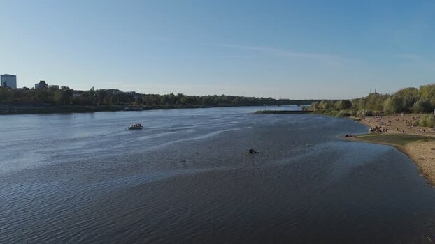 Aerial view of Vistula River Poland. Aerial view of Vistula River Poland.