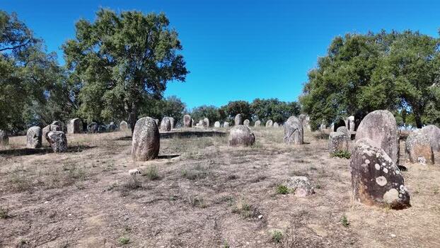 Aerial view of Almendres Cromlech Portugal. Aerial view of Almendres Cromlech Portugal.
