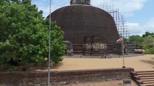 Aerial view of Rankoth Vehera stupa in Polonnaruwa Sri Lanka. Aerial view of Rankoth Vehera stupa in Polonnaruwa Sri Lanka.