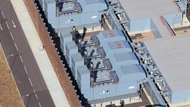 Aerial view of Google Data Centre in Cheshunt United Kingdom.