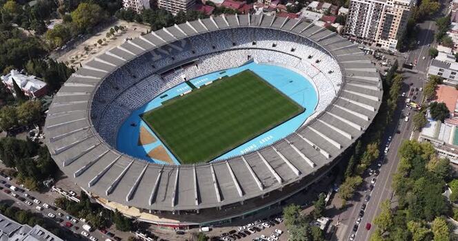 Aerial view of Boris Paichadze Dinamo Arena in Tbilisi Georgia. Aerial view of Boris Paichadze Dinamo Arena in Tbilisi Georgia.