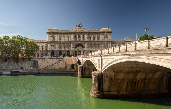 View of the Palazzo di Giustizia and Ponte Umberto I over the Tiber River in Rome Lazio Italy. View of the Palazzo di Giustizia and Ponte Umberto I over the Tiber River in Rome Lazio Italy.