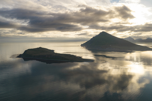 Scenic Coastal Landscape in Unalaska Alaska