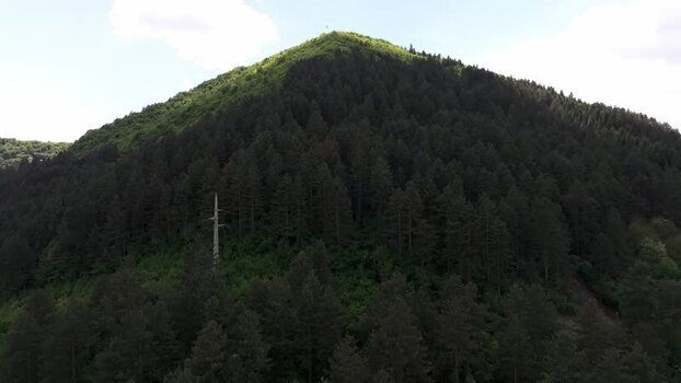 Aerial view of Visocica Hill in Visoko Bosnia and Herzegovina. Aerial view of Visocica Hill in Visoko Bosnia and Herzegovina.