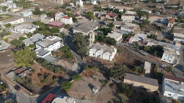 Aerial view of a village in Famagusta Northern Cyprus.