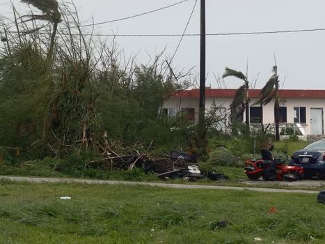 View of Super Typhoon Bavi damage in San Jose Northern Mariana Islands. View of Super Typhoon Bavi damage in San Jose Northern Mariana Islands.