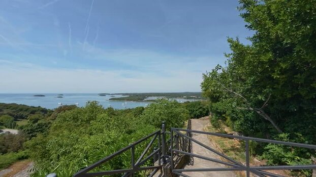 View of the Adriatic coast in Vrsar Croatia.