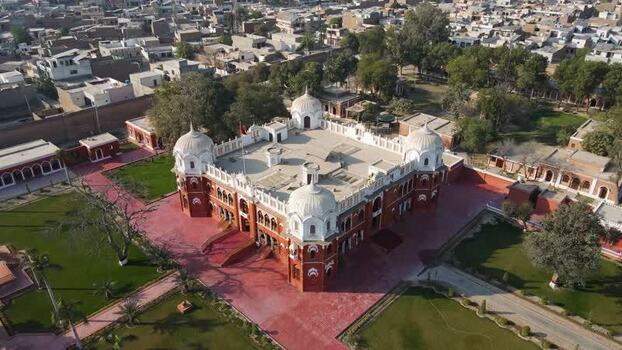 Aerial view of Barbar mahal bahawalpur Pakistan.