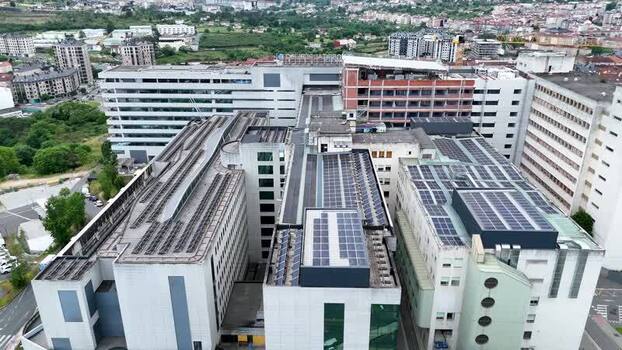 Aerial view of Complexo Hospitalario Universitario de Ourense CHUO Spain. Aerial view of Complexo Hospitalario Universitario de Ourense CHUO Spain.