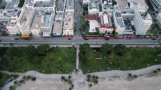 Aerial view of Miami Beach and urban coastline United States. Aerial view of Miami Beach and urban coastline United States.