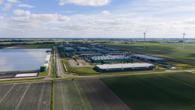 Aerial view of Hyperscale Datacenter in The Netherlands Aerial view of Hyperscale Datacenter in The Netherlands