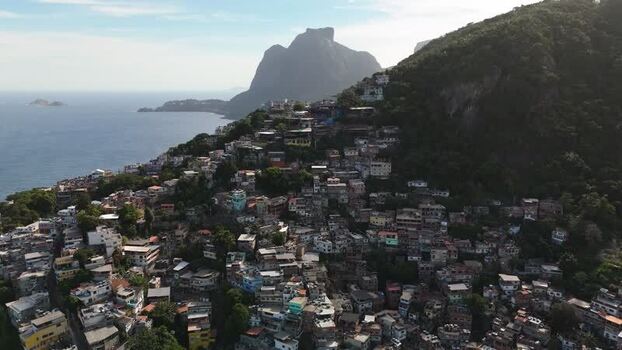 Aerial view of Rocinha favela in Rio de Janeiro Brazil. Aerial view of Rocinha favela in Rio de Janeiro Brazil.