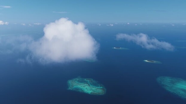 Aerial view of tropical islands and coral reefs Maldives. Aerial view of tropical islands and coral reefs Maldives.