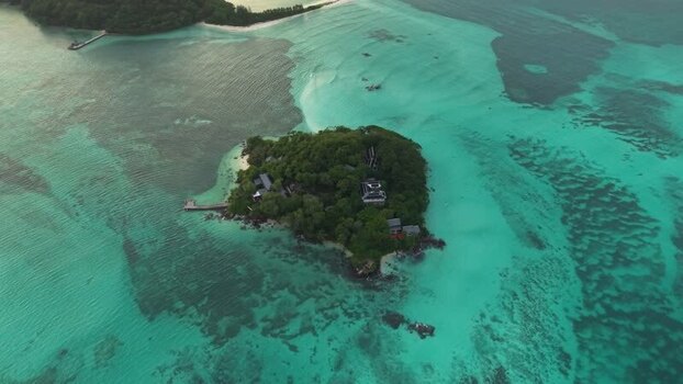 Aerial view of Saint Anne Marine National Park Seychelles. Aerial view of Saint Anne Marine National Park Seychelles.
