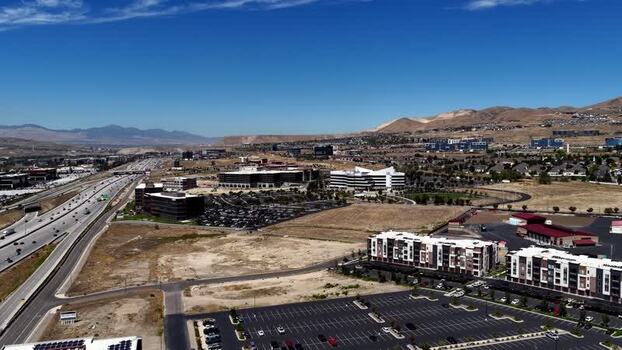 Aerial view of Silicon Slopes technology corridor United States.