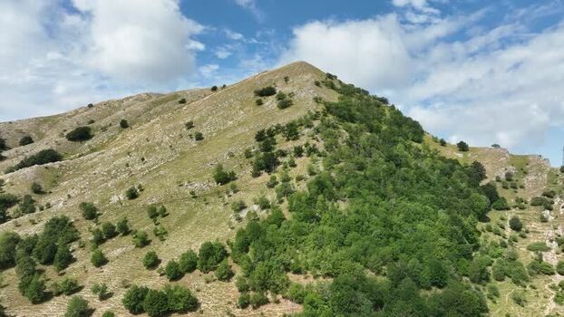 Aerial view of Monte Matanna in Stazzema Italy.