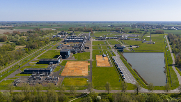 Aerial View of Grijpskerk Underground Gas Storage